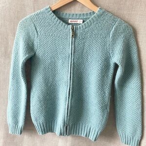 Kids Turquoise Alpaca Wool Sweater